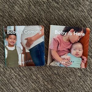 LOVERY Baby Book Set - Baby Is Coming & Baby Is Here